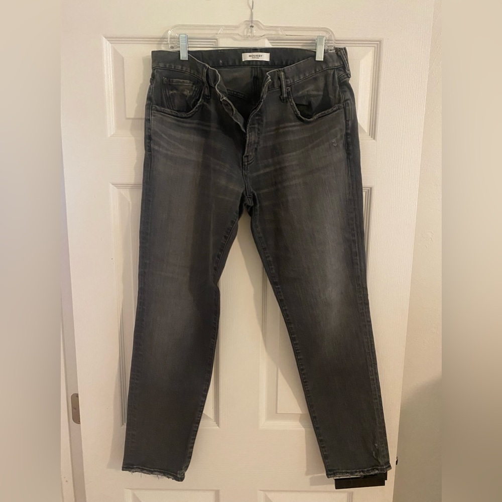 Moussy Women's Gray Ankle Jeans